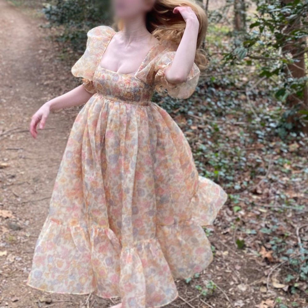 Selkie Hans Christian Organza French Puff Dress